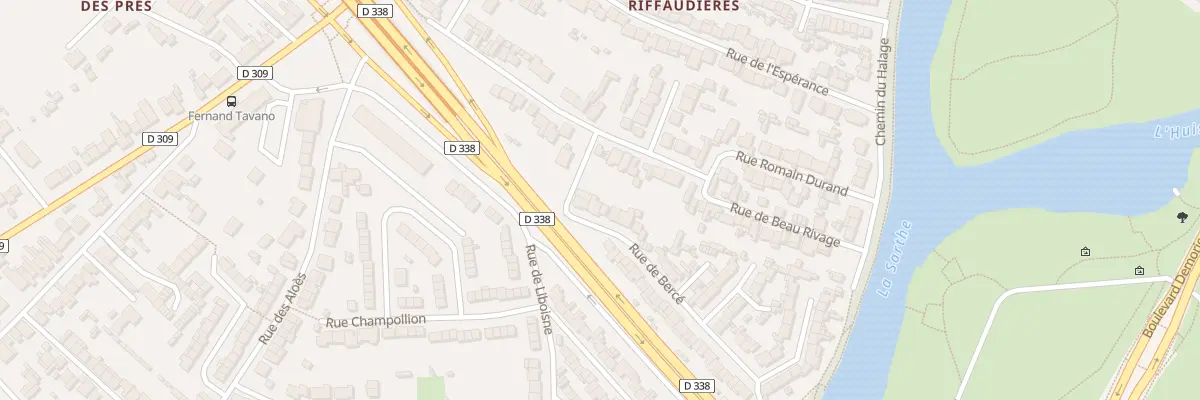 Plan du 3 Rue de Bercé au Mans