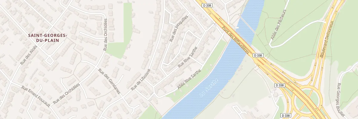 Plan du 16 Rue Rive Sarthe au Mans