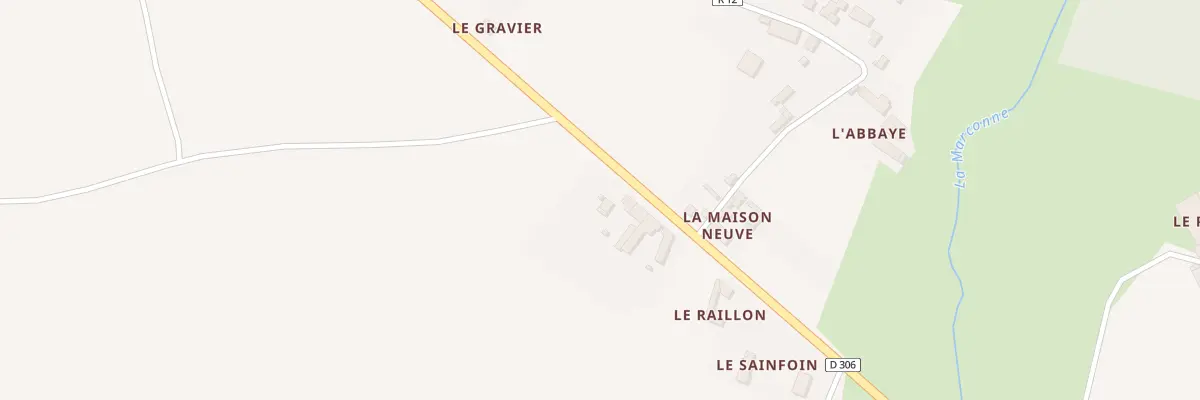 Plan du 5203 Le Raillon Disse Lude au Lude
