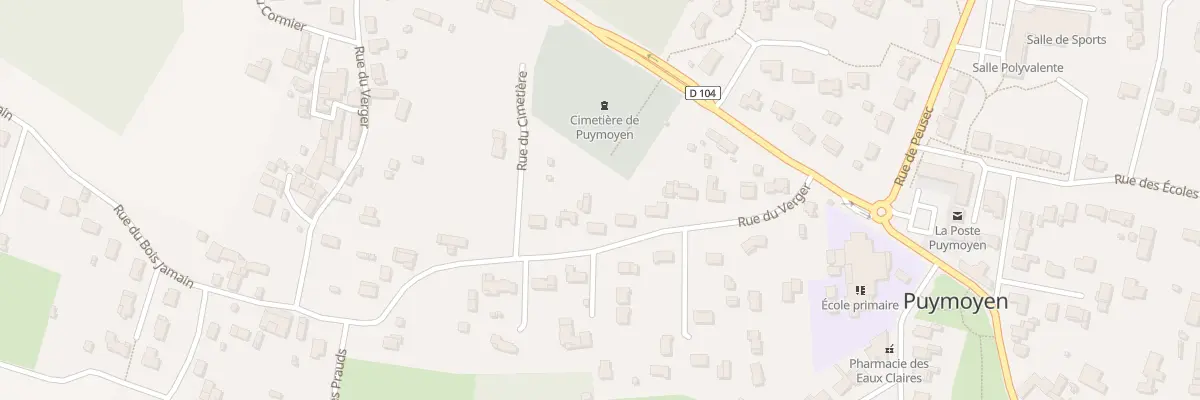 Plan du 11 Rue du Verger à Puymoyen