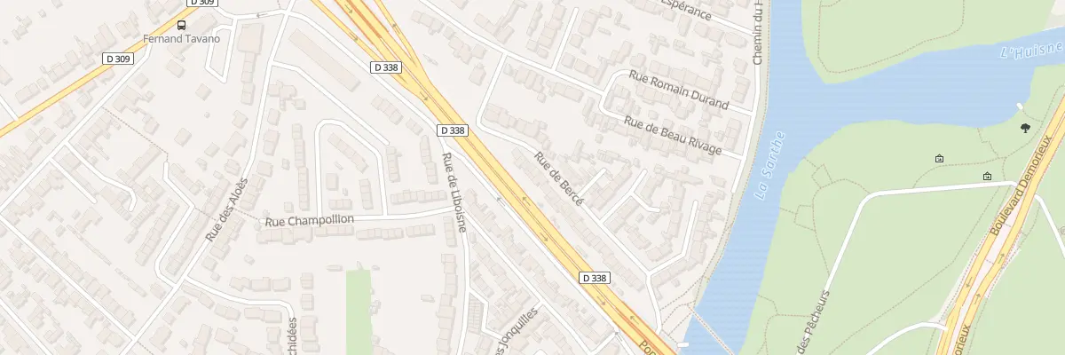 Plan du 10 Rue de Bercé au Mans