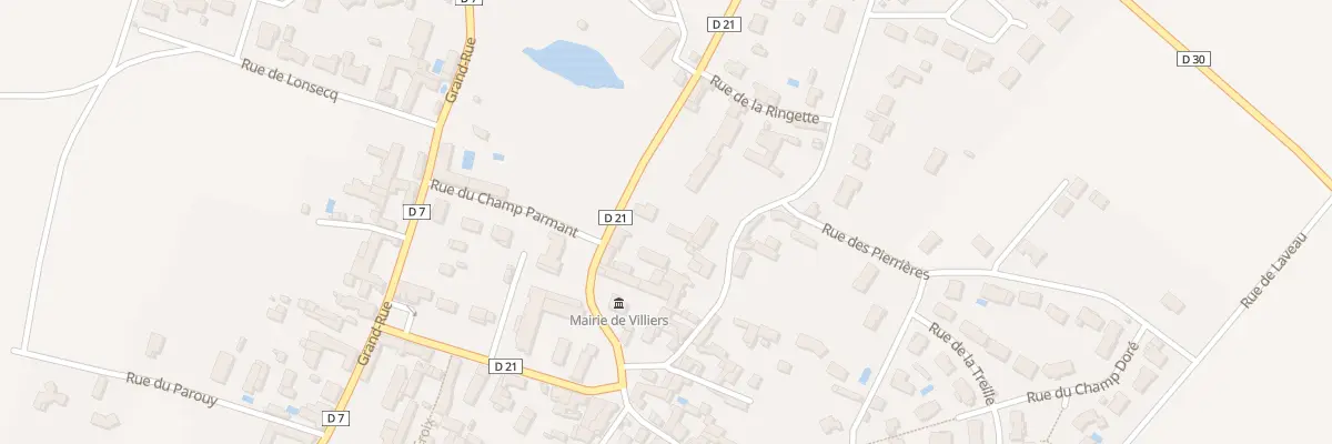 Plan du 4T Rue du Château à Villiers