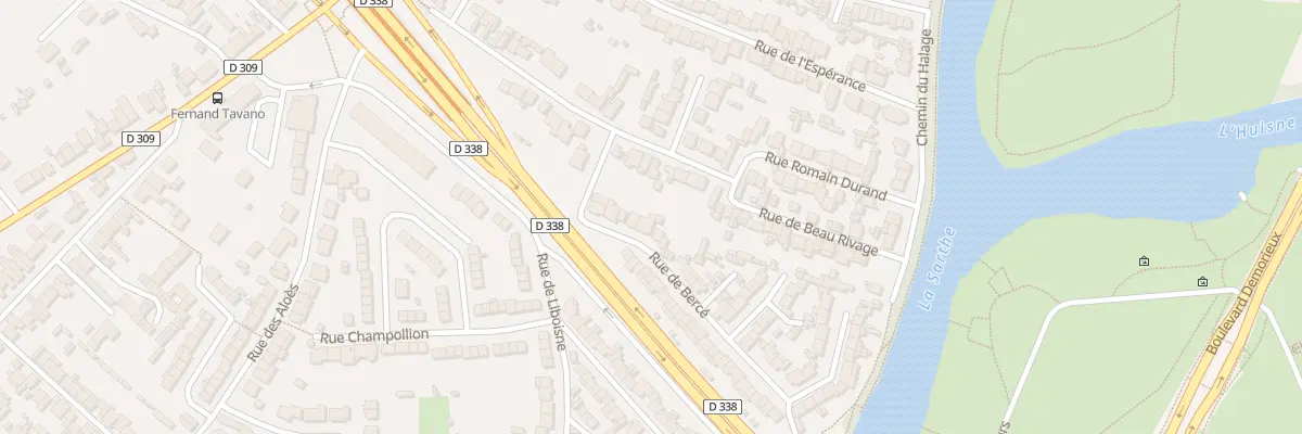 Plan du 9 Rue de Berce au Mans