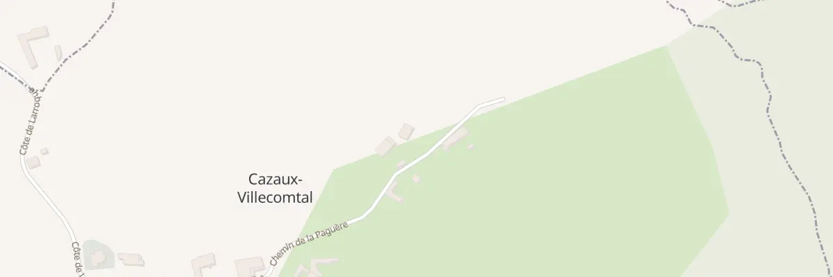 Plan du 5000 La Paguere à Cazaux-Villecomtal