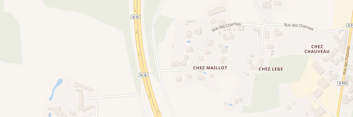 Plan du 496 Rue des Charmes à Champniers