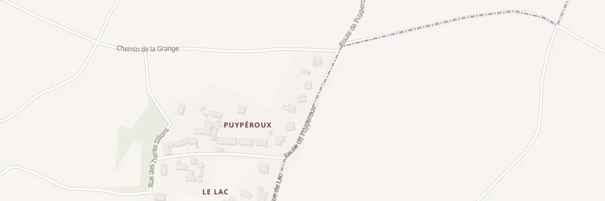 Plan du 834 Rue de Puyperoux à Villejoubert
