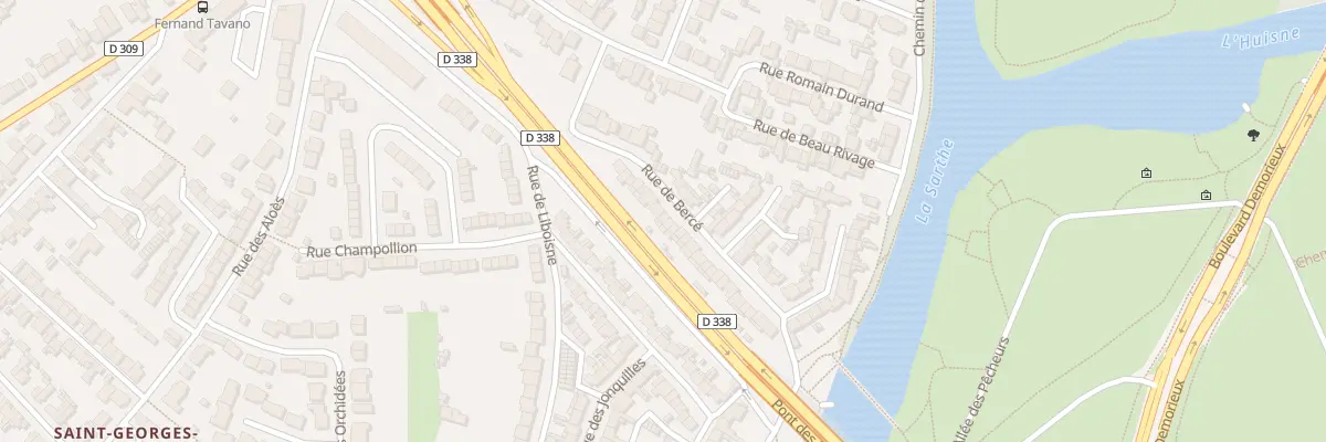 Plan du 16 Rue de Bercé au Mans