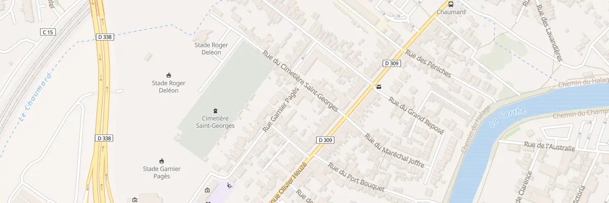 Plan du 3 Rue des Saules au Mans
