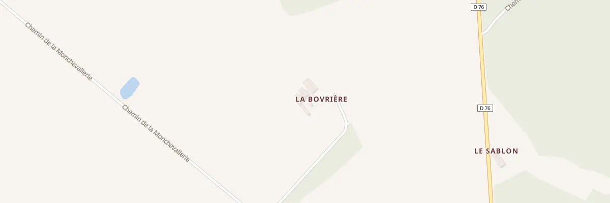 Plan du 2 La Booriere à Coulongé
