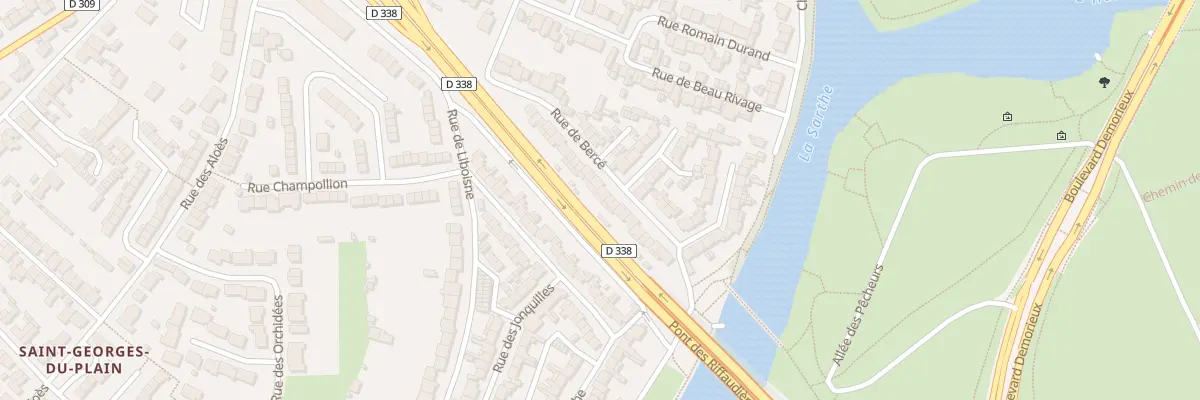 Plan du 28 Rue de Bercé au Mans