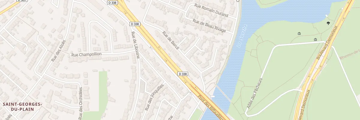 Plan du 30 Rue de Bercé au Mans