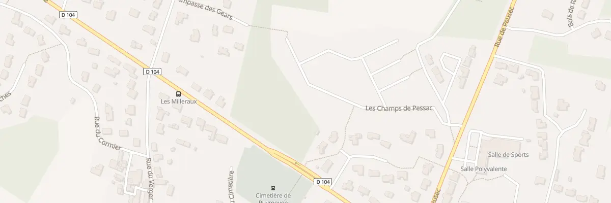 Plan du 13 Rue de Peusec à Puymoyen