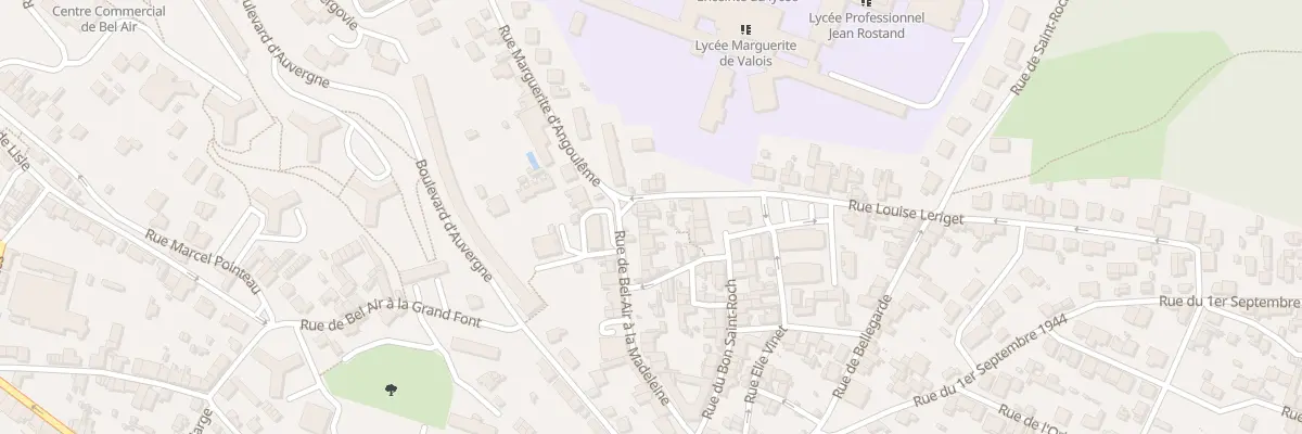 Plan du 54 Rue Bel Air La Madeleine à Angoulême