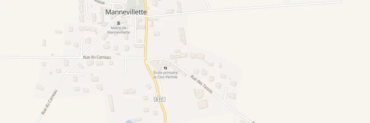 Plan du 5 Rue des Tennis à Mannevillette
