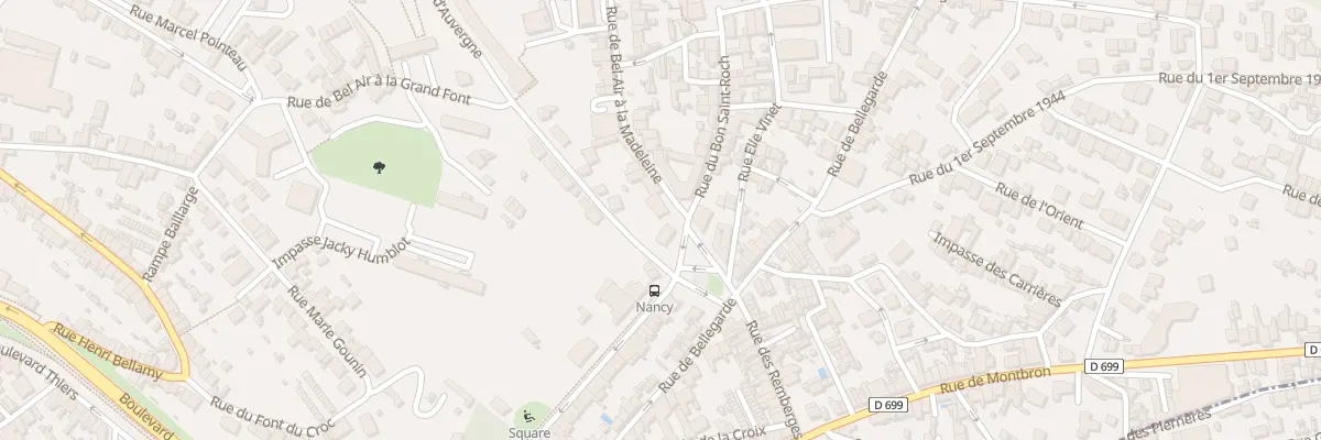 Plan du 6 Rue Bel Air La Madeleine à Angoulême