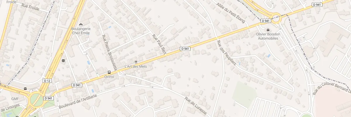 Plan du 185 Rue de Limoges à Angoulême