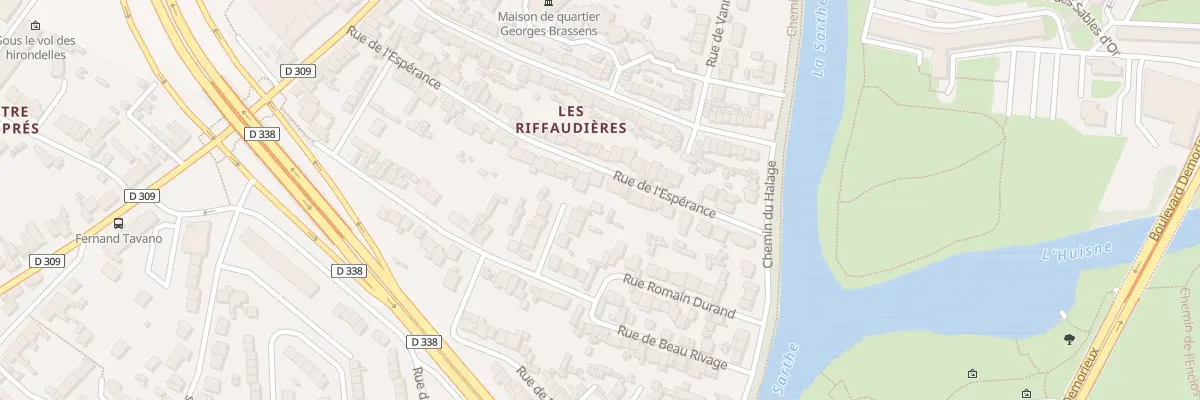 Plan du 50 Rue de l’Esperance au Mans