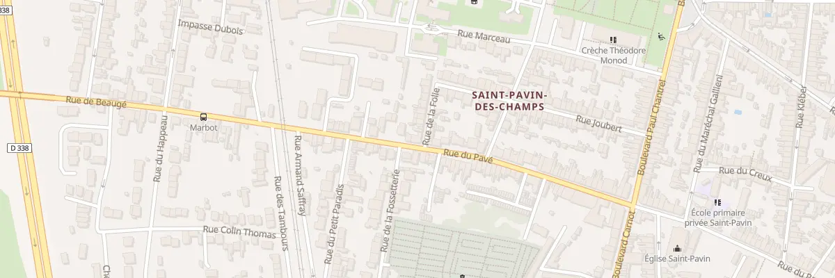 Plan du 181 Rue du Pavé au Mans