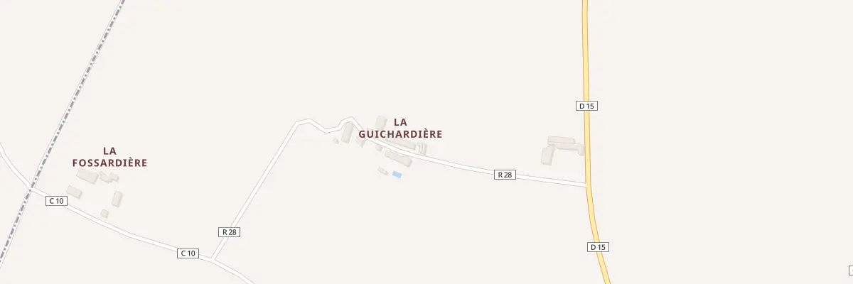 Plan du 208 Rte de la Guichardière à Gizeux