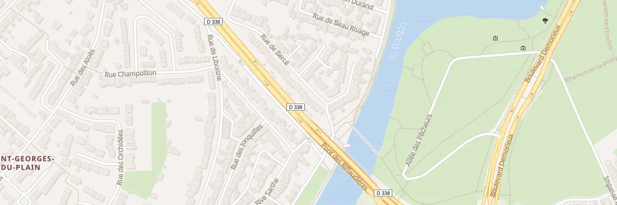 Plan du 42 Rue de Bercé au Mans