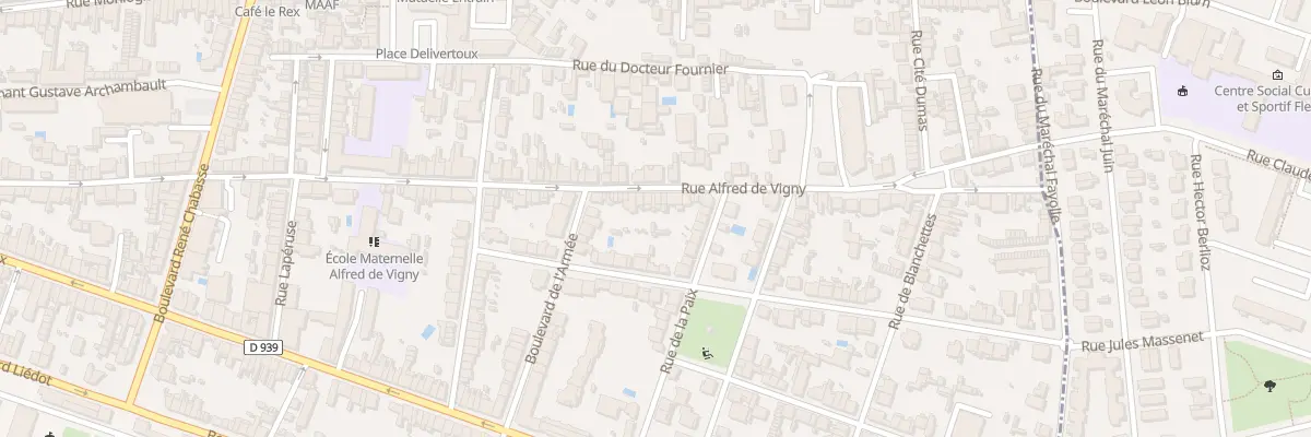 Plan du 155B Rue Alfred de Vigny à Angoulême