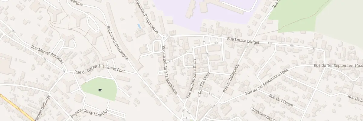 Plan du 13 Rue Chapelle St-Roch à Angoulême