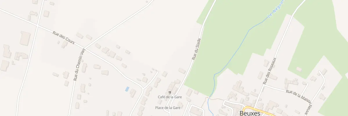 Plan du 1 Imp des Cours à Beuxes