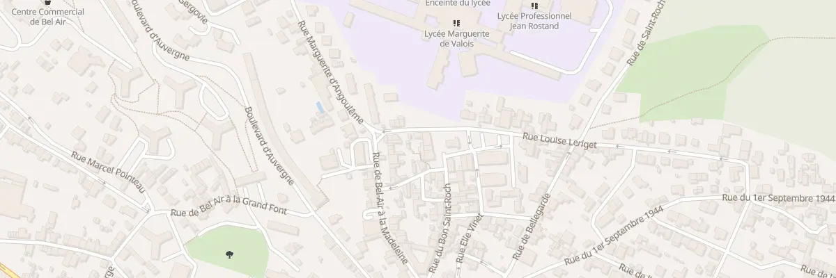 Plan du 7 Rue Louise Leriget à Angoulême