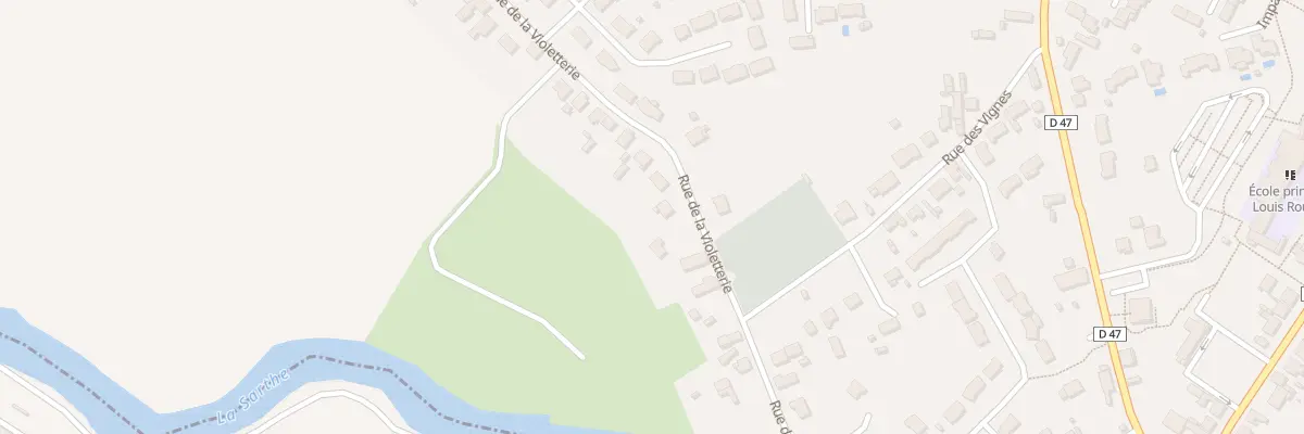 Plan du 7 Rue de la Violetterie à Montbizot