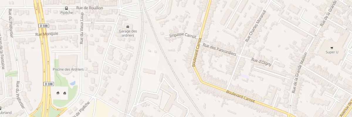 Plan du 107 Bd Carnot au Mans
