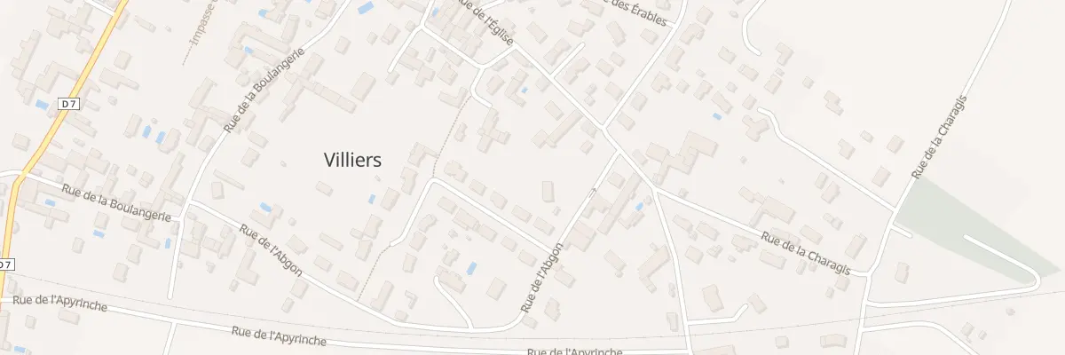 Plan du 12 Rue de l’Eglise à Villiers