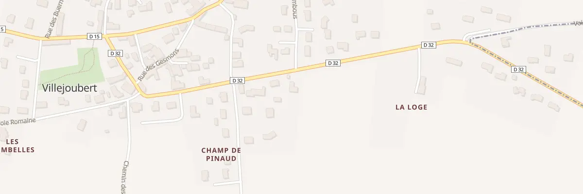 Plan du 392 Rue de la Braconne à Villejoubert