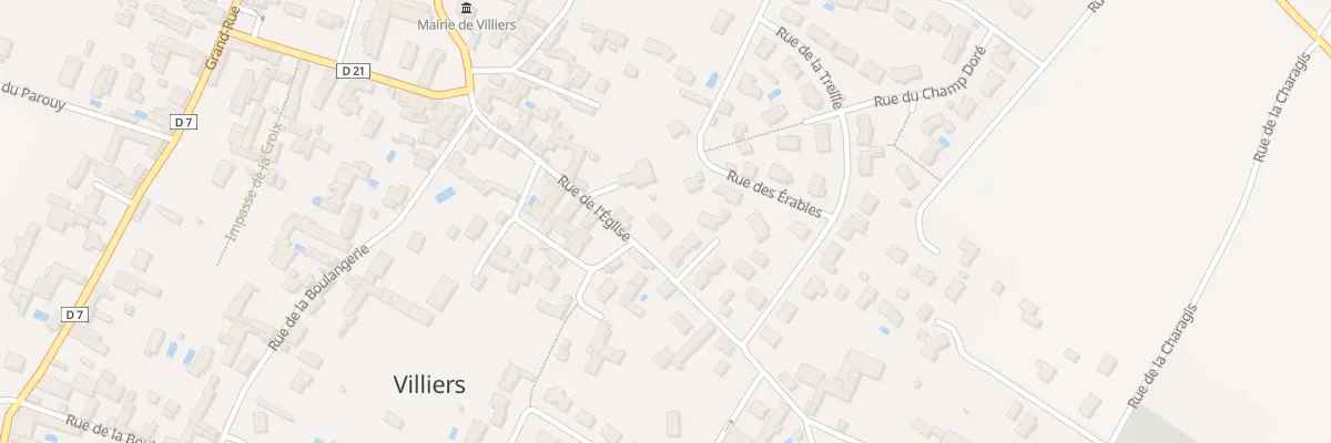 Plan du 9 Rue de l’Eglise à Villiers