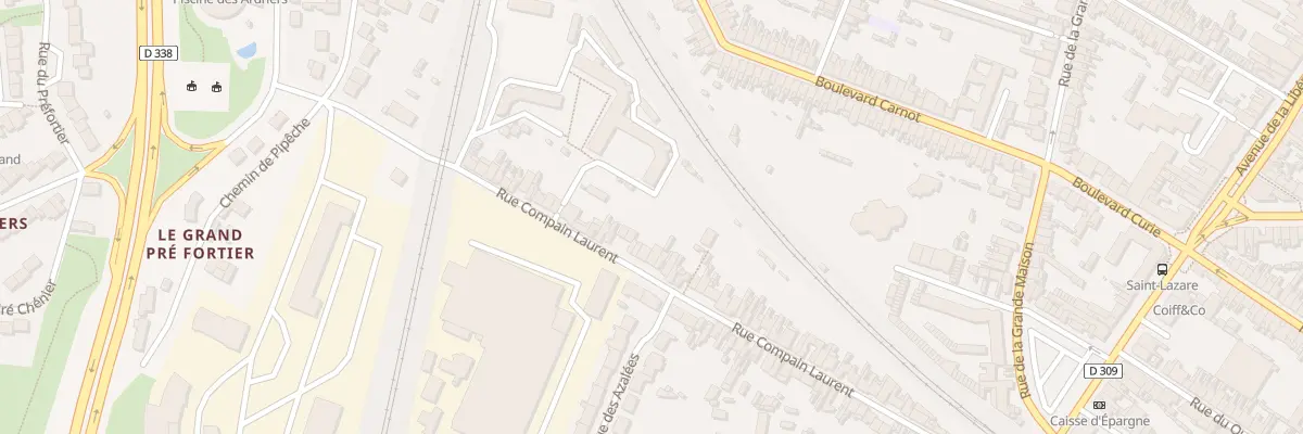 Plan du 60B Rue Compain Laurent au Mans