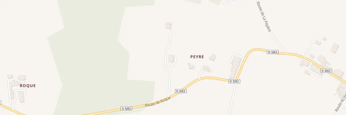Plan du 33 Peyre à Fougueyrolles
