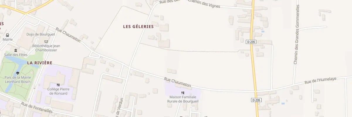 Plan du 15 Rue Chaumeton à Bourgueil