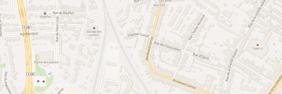 Plan du 117 Bd Carnot au Mans