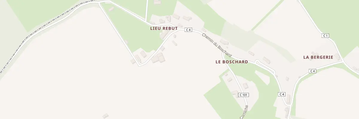 Plan du 561 Che du Boschard à Barneville-la-Bertran