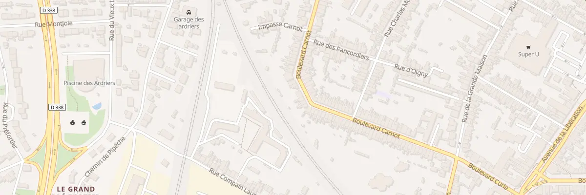 Plan du 95 Bd Carnot au Mans