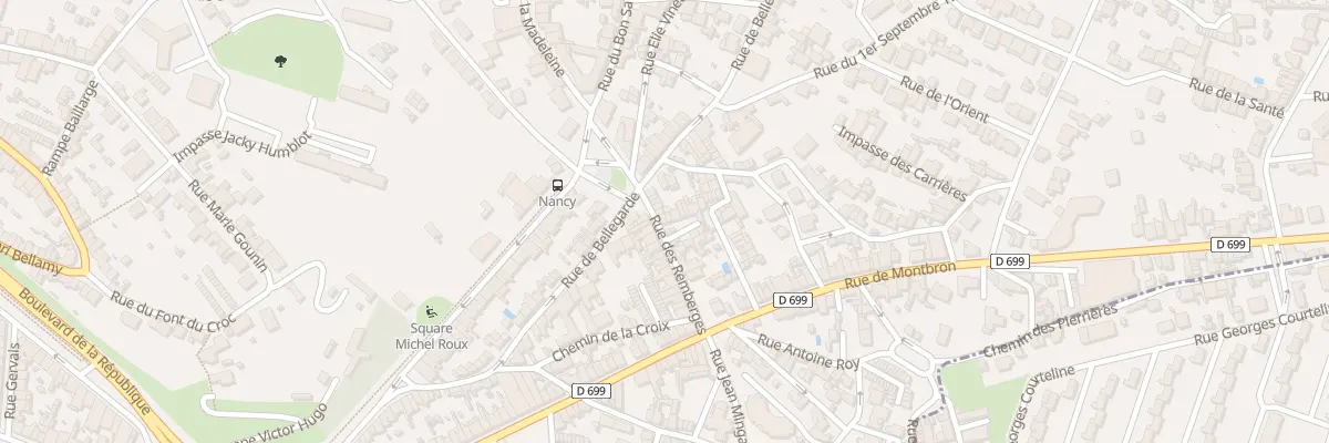 Plan du 12 Rue des Remberges à Angoulême