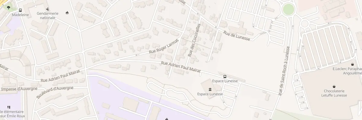 Plan du 2 Rue Claude Boursier à Angoulême