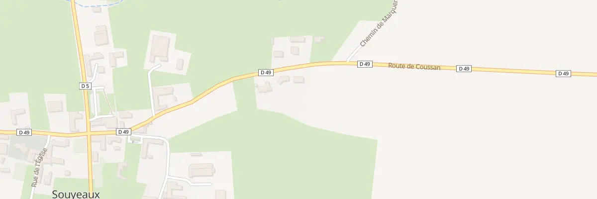 Plan du 20 Rte de Coussan à Souyeaux