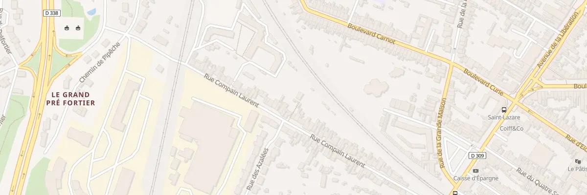Plan du 50 Rue Compain Laurent au Mans