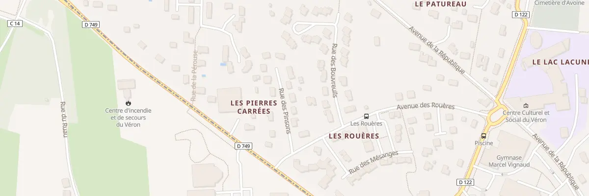 Plan du 7 Rue des Pinsons à Avoine