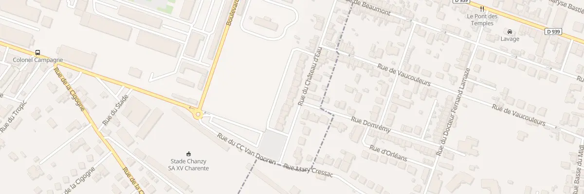 Plan du 23 Rue du Chateau d’Eau à Angoulême
