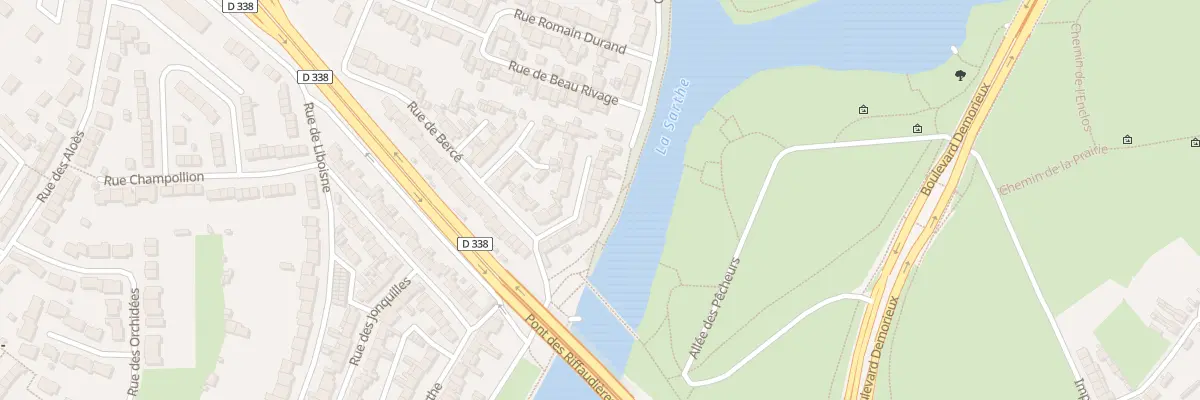 Plan du 62 Rue de Bercé au Mans
