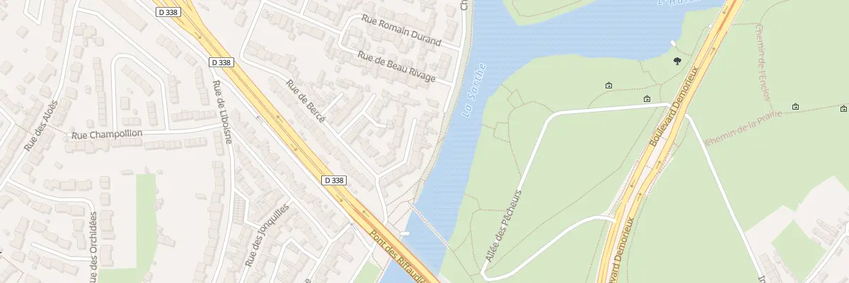 Plan du 64 Rue de Bercé au Mans