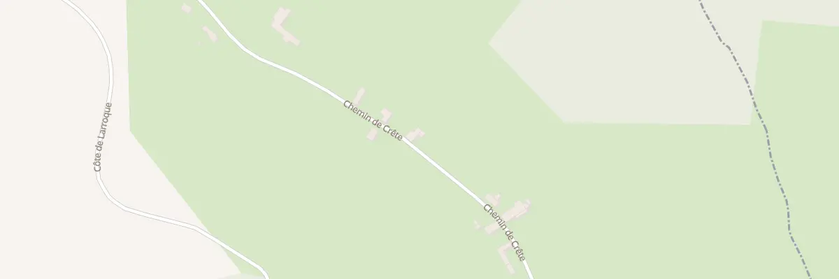 Plan du 57 Che de Crête à Cazaux-Villecomtal