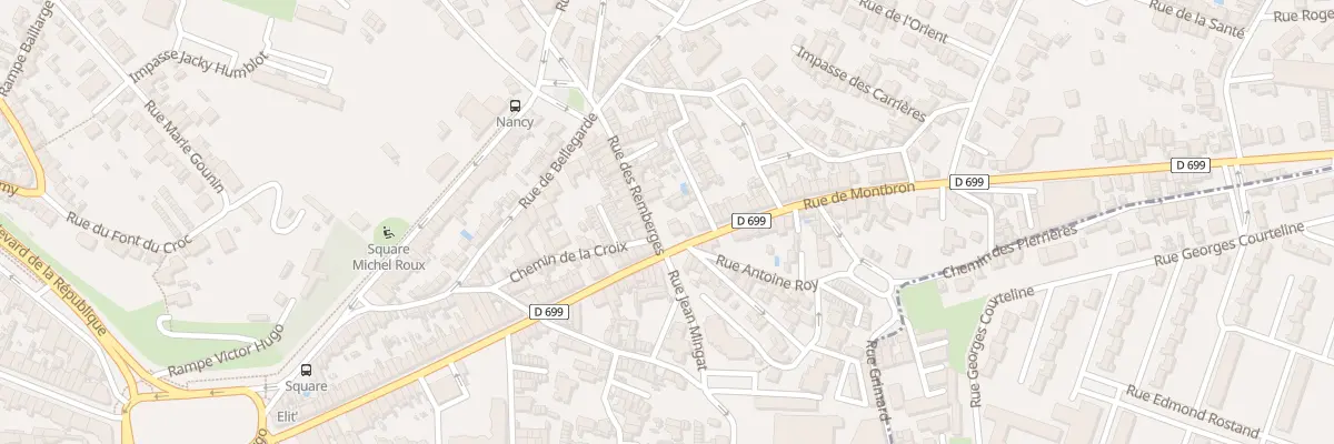 Plan du 100 Rue de Montbron à Angoulême