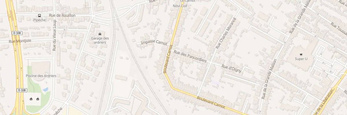 Plan du 98 Bd Carnot au Mans